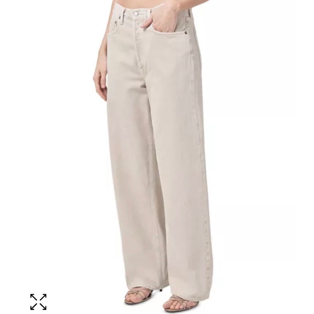 Agolde baggy low slung jeans in Tusk NWOT